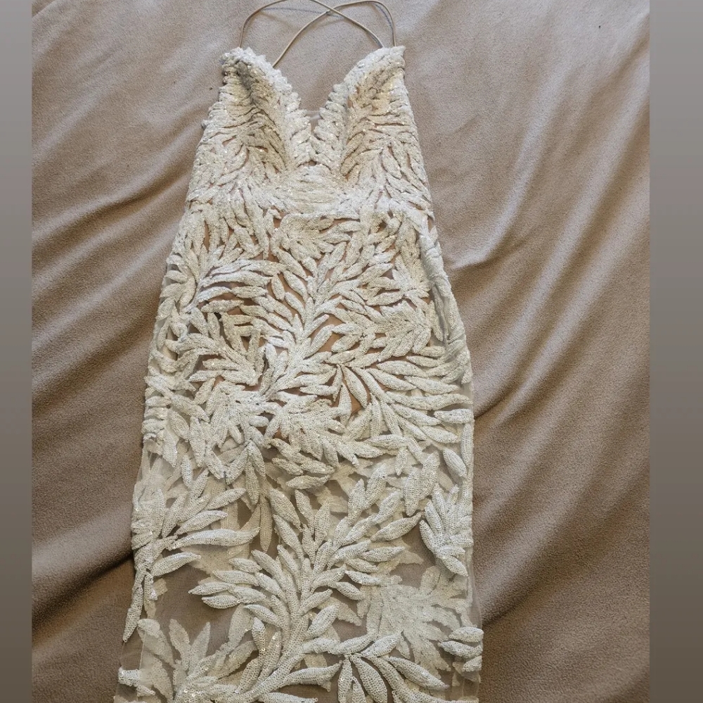 Nadine Merabi Talia White Dress